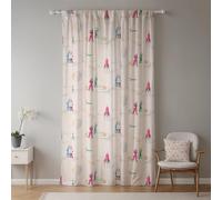 ggaimwf Rideaux pour Enfants Garçons Filles 1 Panneau 117x229cm Planète Astronaute Fusée Rideau Spatial Pli Crayon Traitement de fenêtre Rideaux pour bébé Pépinière Tout-Petit Accessoires de Chambre