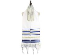 GGAUBAIFI Hommes Femmes Messianic tallit prière châle Stripe Covenant avec talis Sac