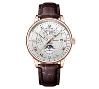 GGB100-1a9 Montre à quartz analogique en cuir pour femme, a, taille unique