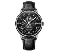 GGB100-1a9 Montre à quartz analogique en cuir pour femme, F, taille unique