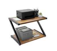 GGbaony Étagère d'imprimante, support d'imprimante à 2 niveaux, support d'imprimante de bureau, 44 x 28 cm, cadre en forme de Z, pour l'installation de petites imprimantes 3D, télécopieurs, scanners