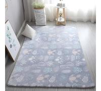 GGBOND Tapis lumineux avec cactus qui brille dans le noir, poils courts en éponge, doux et confortable, 100 x 200 cm