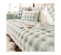 GGCYGG Tapis de Canapé en Peluche Doux Lavable: Antidérapant Universel pour 1/2/3/4 Places et Canapés en L, Protège Canapé Adapté Aux Chiens et Chats(Sky Blue,70 * 150cm)