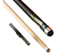 gggg Queue de Billard 1/2, Queue de Billard en Bois D'éRable de 58 Pouces, 19-21 Oz, avec Embouts de Queue de 13 Mm, Pour Club à Domicile/B/Pole box