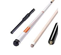 gggg Queue de Billard, 58 Po 18-21 Onces 12,75 Mm BâTon de Billard en éRable, Trois Couleurs Disponibles, DiamèTre de PoignéE 32,5 Mm/White/Pole bag