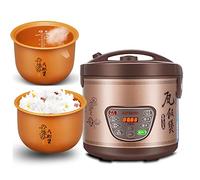 GGGUOJINN Cuiseur à riz 4/5/6 L Terre cuite de grande capacité Glaçage Naturel Cuit Liner pour chambre familiale pour 1 ~ 12 personnes riz cocotte (taille : 5 l) (6 l)