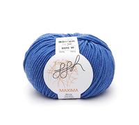 GGH Maxima | Laine mérinos (Superwash) - sans mulesing - pelote de 50g - Convient au Tricot et au Crochet | Couleur 066 - Saphirblau