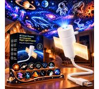 GGHOMR Veilleuse Projecteur Ciel Etoile Galaxy 2-en-1 USB Projecteur Planetarium Projecteur Galaxie avec 12 Disques de Film Portable for Car, Bedroom, Kids Room, Party, Camping