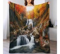 GGJJTT Couverture Motif Lacs Impression 3D Couverture Légère en Polaire De Flannel Linge De Lit Couvre-lit Couverture De Canapé 180×200cm