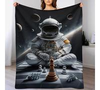 GGJJTT Couverture Motif Univers des échecs Impression 3D Couverture Légère en Polaire De Flannel Linge De Lit Couvre-lit Couverture De Canapé 130×150cm