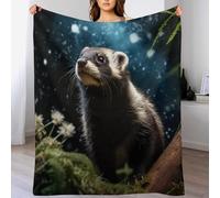 GGJJTT Couverture zibeline ou martre en Flannel Polaire Douce Chaude Facile À Manipuler pour Lit Canapé Chambre Balcon Bébé Feuteille 180×200cm