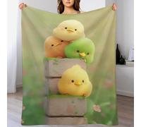 GGJJTT Couvertures en Canard Flannel, Couverture Super Douce, Plaid Douillet pour Le Lit, Le Canapé, Le Voyage Et L'extérieur, 130×150cm