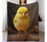 GGJJTT Impression des Poulet Couverture en Flannel Super Doux Non Rejet Couverture Polaire en Peluche Ultra Luxueuse （140×180cm）