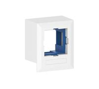 GGK - Boîtier Adaptateur Blanc pour appareillage 45 x 45 / pour moulure électrique 40 x 60 - Simple à Poser