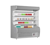 GGM Gastro | WKM157RN-S | Réfrigérateur mural - 1515 mm - Avec éclairage LED et 4 étagères - Façade argentée