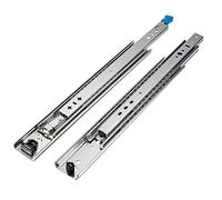 GGMWDSN Coulisse Tiroir, 10~56 Pouces avec Serrure Roulement à Billes Pleine Extension Rails de Tiroir Robustes Coulisses de Verrouillage à Montage LatéRal 120 Kg de Capacité de Charge,16inch(400mm)