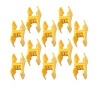 Ggnaxivs 10 Pièces de Tige D'Avertissement de Terrain D'Agilité en Plein Air, Boucle à Clip, Connecteur de Mât de Drapeau D'Angle en Plastique pour le Sport, L'Entraînement, L'Avertissement, Facile à