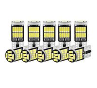 Ggnaxivs 10 PièCes W5W T10 LED Ampoules 4014 26SMD Voiture IntéRieur DôMe Toit Lampe Plaque D'Immatriculation Signal Lampe Queue BoîTe Ampoules 12V LumièRe Blanche