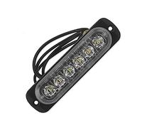 Ggnaxivs 12V - 24 V 6 Lumière LED Urgence Flash Véhicule De Voiture Avertissement Stroboscopique Clignotant Bleu