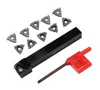 Ggnaxivs 1Pc Ser1212H16 Support De Barre D'alÉSage Cnc 10 Pcs 16Er Ag60 Inserts De Tournage avec une ClÉ pour Le Tour Outil De Tournage