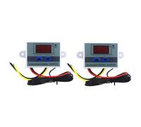 Ggnaxivs 2 PièCes 110-220 V AC ContrôLeur de TempéRature Led NuméRique Xh-W3001 pour Incubateur Refroidissement Interrupteur de Chauffage Thermostat Capteur