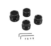 Ggnaxivs 4 PièCes SéRies Noir Aluminium Rough Craft Sculpture et ArrièRe Essieu ÉCrou Couvre Couvercles AdaptéS pour XL883 XL1200 Dyna Touring V-Rod