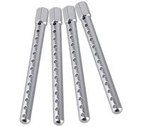 Ggnaxivs 4PCS 102037 Aluminium Argenté RC1: 10 Supports de Poteau en Alliage pour Mise à Niveau de Voiture Modèle Road Racing