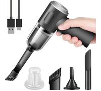 Ggnaxivs Aspirateur à Main sans pour Voiture, Mini Aspirateur Domestique Rechargeable Haute Puissance, Aspirateur pour Bureau