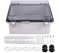 Ggnaxivs Boîtier WiFi Extérieur Résistant Aux Intempéries, Boîtier WiFi Extérieur Verrouillable, Boîtier de Routeur Étanche pour Commutateur 8,7 X 6,7 X 4,3 Pouces