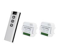 Ggnaxivs Commutateur de Rideau Intelligent Tuya WiFi 433 MHz Module de Commande de Stores de Volet Roulant avec Télécommande pour Volet Roulant Électrique