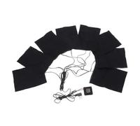 Ggnaxivs Coussin Chauffant Électrique USB 8-en-1 Coussin Chauffant Vêtements Veste Coussinets Feuille Chauffante Ensemble de Tissus Électriques pour l'hiver en Plein Air Installation Facile
