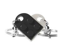 Ggnaxivs G-Brick Correspondant Couple Coeur Porte-CléS pour Petite Amie Saint Valentin Amis Cadeaux