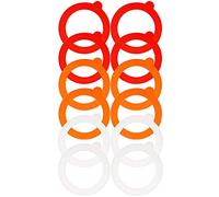 Ggnaxivs Joint de Pot de Rechange de Joint de Pot en Silicone de 12 PièCes, Joint éTanche à L'Air éTanche Anneaux D'éTanchéIté Couvercles de Pot Joints de Raccord