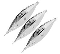 Ggnaxivs Kit de Navettes de Frivolité en Métal Argenté 3 Pièces pour Débutants avec Fournitures de Bobine, Navettes à Aiguilles en Fer de Qualité Supérieure