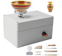 Ggnaxivs Machine de Roue de Poterie, Kit de Fabrication de Poterie USB avec 6 Outils d'argile en CéRamique, Kits de Bricolage de Roues de Poterie éLectriques