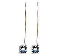 Ggnaxivs R 2 Pcs 3 Broche 40mm PC Ordinateur Ventilateur de Refroidissement DC 12V Noir