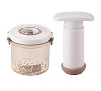 Ggnaxivs Récipients sous Vide pour Le Stockage des Aliments avec Pompe Manuelle, Scelleuse sous Vide Universelle pour Garde-Manger Portable 1,05 L, et Facile à Utiliser