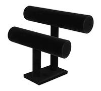 Ggnaxivs Support D'Affichage À Bracelet À Deux Niveaux pour Bracelet en T, Noir