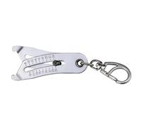 Ggnaxivs Vérificateur de Taille de Filetage Précis Porte-Clés Jauge à Coulisse Portable Écrou Hexagonal Métrique/Impérial Outils de Mesure de la Taille Du Filetage de la Vis