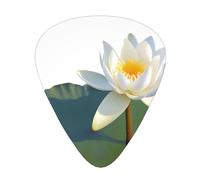 GGNKDL Blooming Lotus Prints Lot de 12 médiators de guitare avec trois combinaisons d'épaisseur pour basse et ukulélé