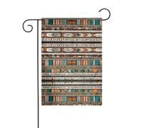 GGNKDL Drapeau de jardin ethnique tribal africain pour décoration de cour extérieure Convient pour toutes les saisons 30,5 x 45,7 cm