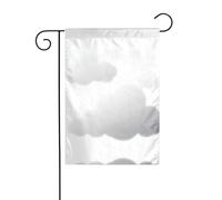 GGNKDL Drapeau de jardin imprimé ciel bleu et nuages blancs - Décoration extérieure - Convient pour toutes les saisons - 30,5 x 45,7 cm