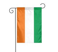 GGNKDL Drapeau de la Côte d'Ivoire Imprimé Drapeau de jardin Décoration extérieure Convient pour toutes les saisons 30,5 x 45,7 cm