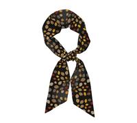 GGNKDL Falling Leaves in Autumn Prints Foulard en satin pour femme Accessoires de vêtements