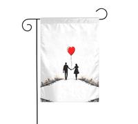 GGNKDL Impression « Stay with you forever » - Drapeau de jardin - Décoration de cour extérieure - Convient pour toutes les saisons - 30,5 x 45,7 cm