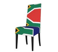 GGNKDL Les housses de chaise de restaurant imprimées drapeau de l'Afrique du Sud sont amovibles, super élastiques et lavables, adaptées pour les cuisines