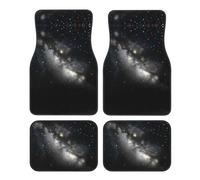 GGNKDL Les tapis de sol de voiture avec impression ciel étoilé lumineux avec avant et arrière antidérapants sont adaptés pour les voitures, camions et SUV