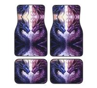 GGNKDL Les tapis de sol de voiture avec motif dragons violets et noirs antidérapants à l'avant et à l'arrière sont adaptés pour les voitures, camions et SUV