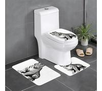 GGNKDL Lot de 3 tapis de salle de bain antidérapants - Facile à nettoyer et à entretenir - Blocage de l'humidité et durable - Motif King of The Forest