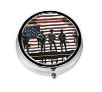 GGNKDL Mini pilulier rond avec 3 compartiments pour ranger les pilules et voyager